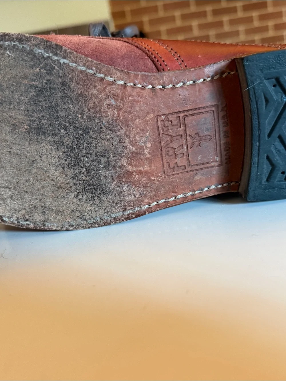 Frye Arkansas Derby Burgundy Leather Shoes